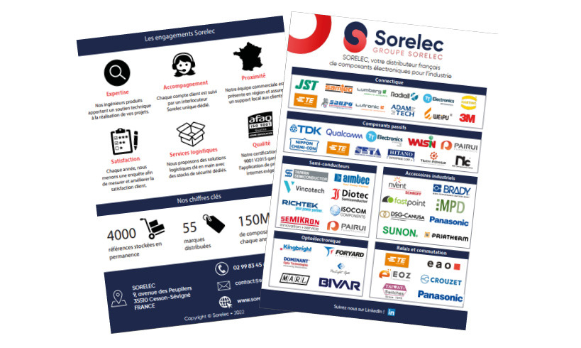 Découvrez la liste des marques distribuées par Sorelec !